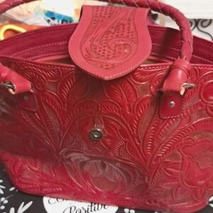 AlexandroYeo Large Pink Leather Handbag